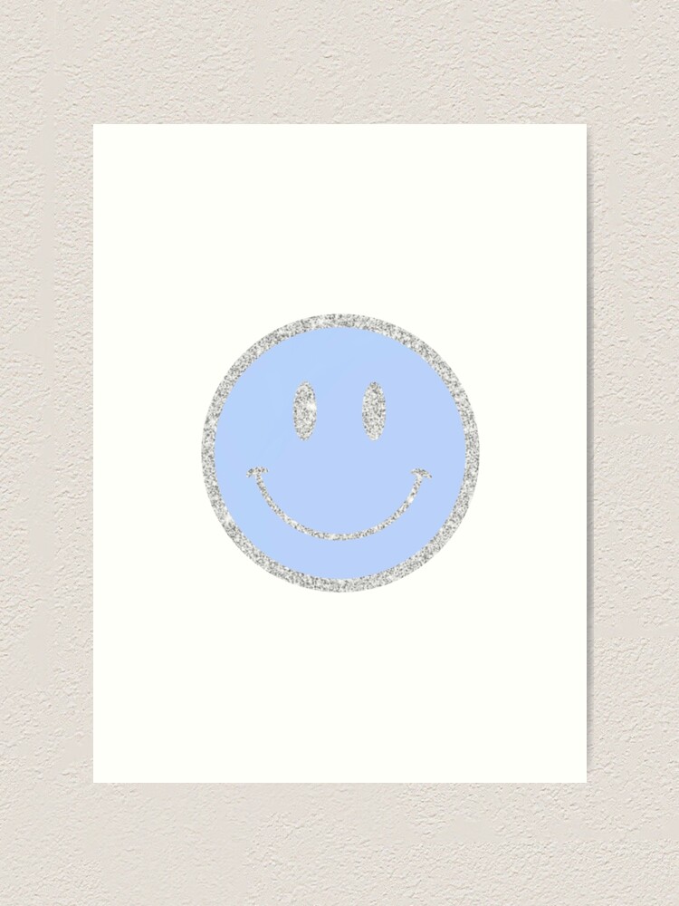 Glitter Smiley Face Art Print For Sale By Lizziesumner Redbubble