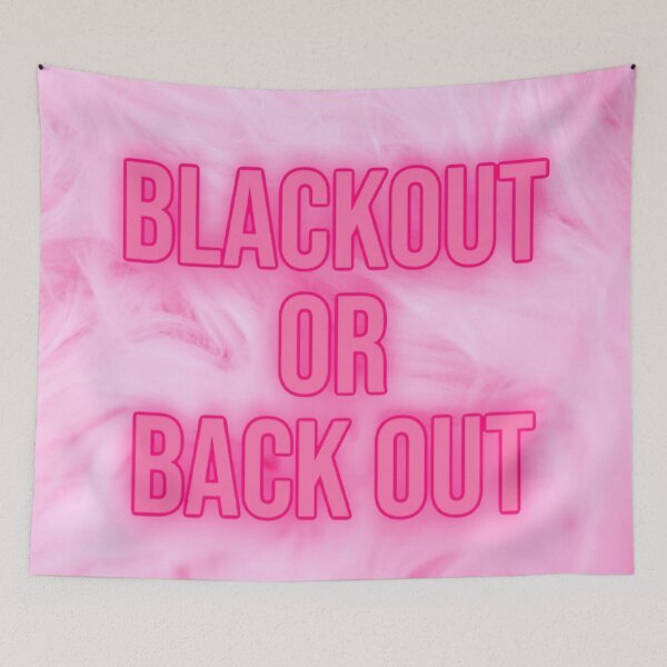 Item preview, blackout or back out - pink  designed and sold by Julia Santos.
