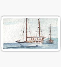 Sailing off the West Coast Sticker