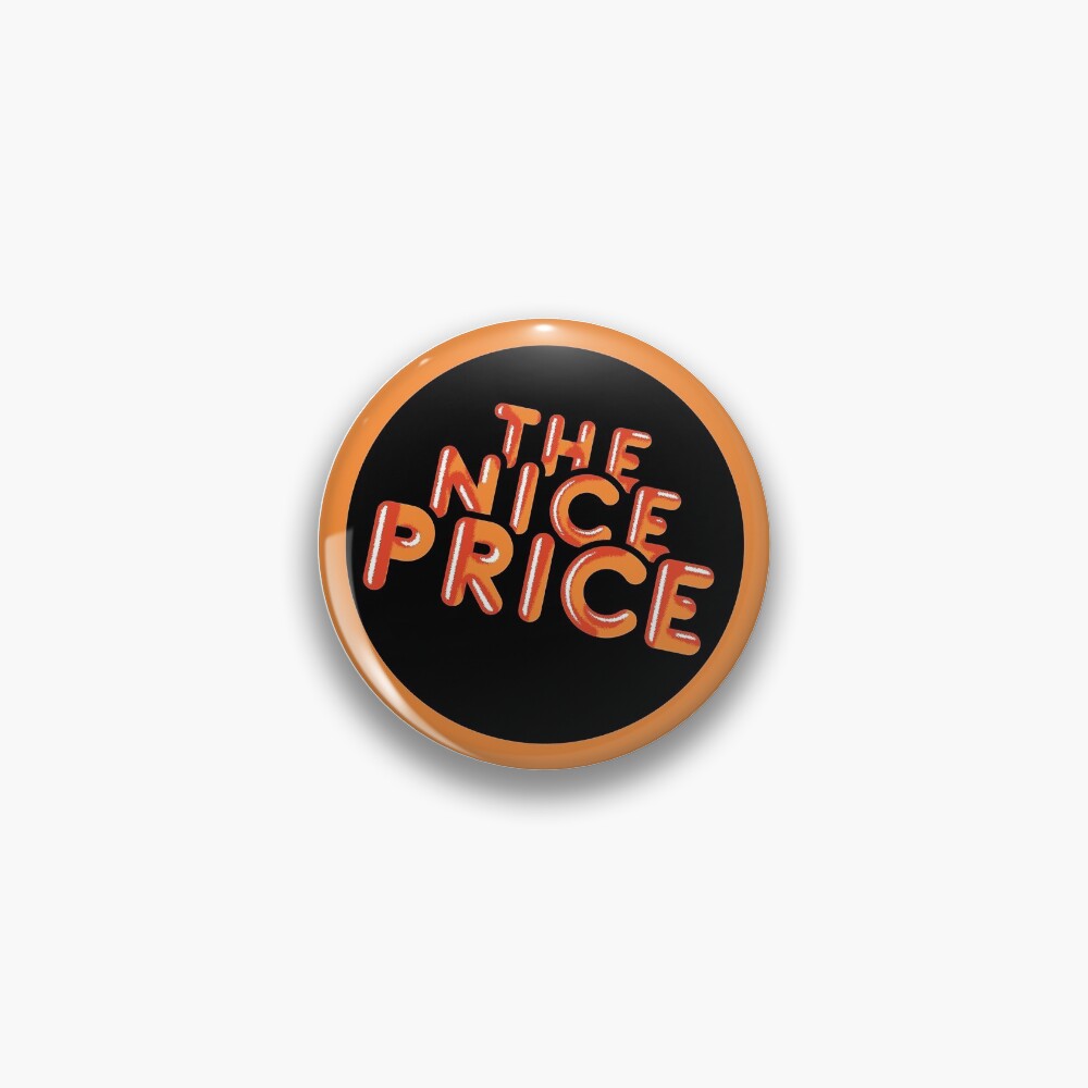 ""THE NICE PRICE" LP Sticker" Pin for Sale by cousinbessie | Redbubble