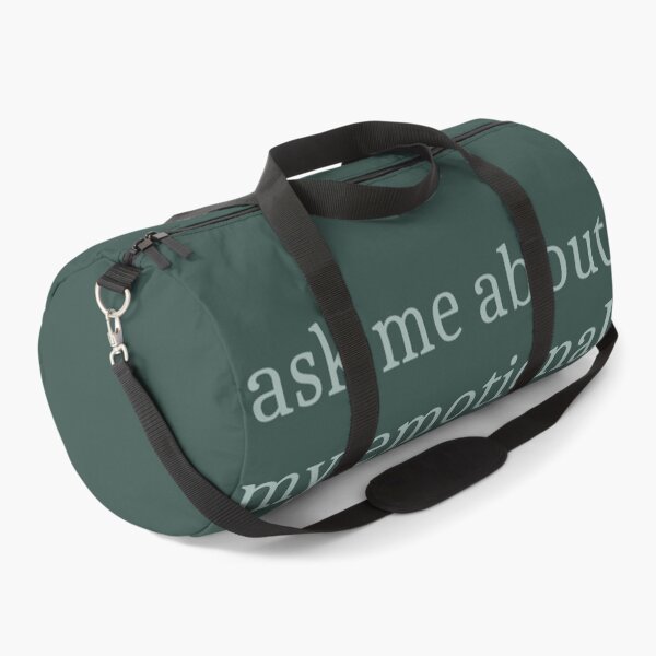 Item preview, Ask me about my emotional support fictional characters [teal text] designed and sold by bellatierra.