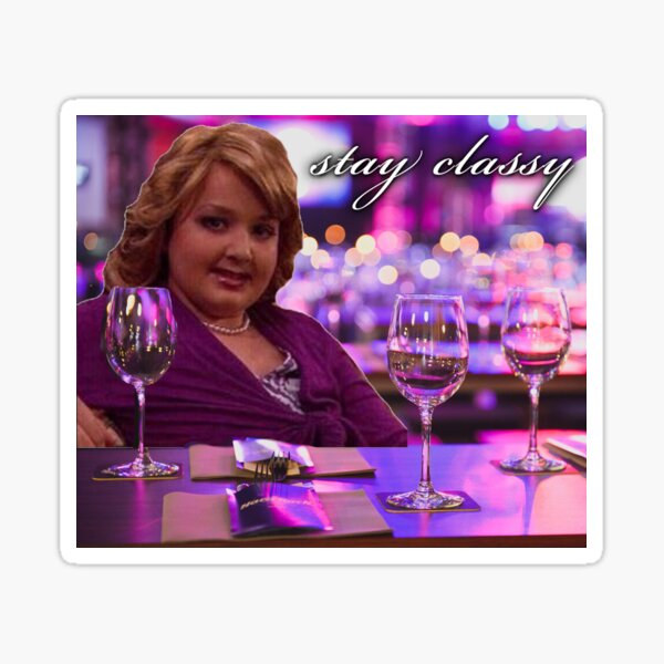 girl gibby at the bar: stay classy Sticker