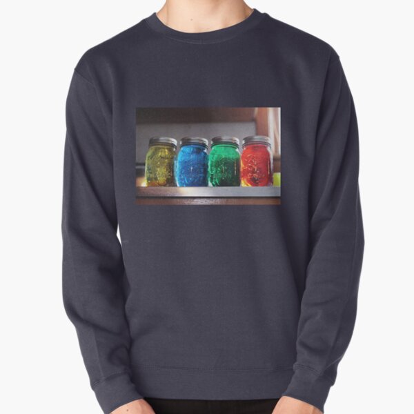 Colorful Mason Jars Pullover Sweatshirt