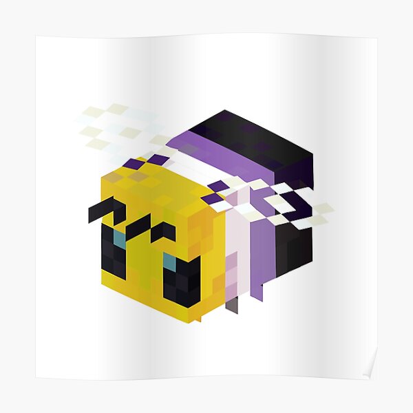 Lgbtq Minecraft Bee Posters | Redbubble