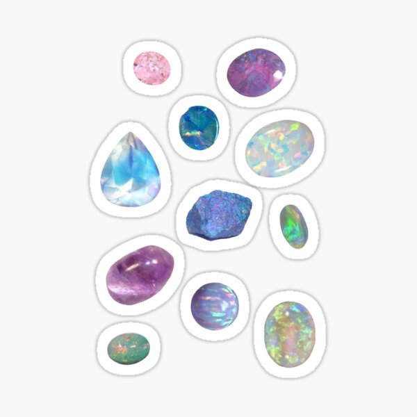 aura gems sticker pack Sticker