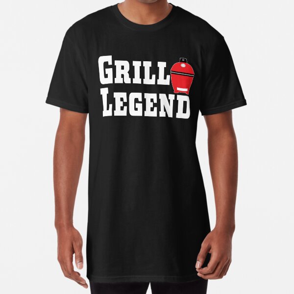 Grill Legend | Kamado Style | BBQ Grill Gift | Pitmaster Gift Long T-Shirt