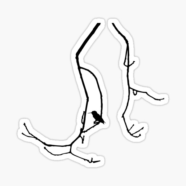 Hummingbird Silhouette Sticker