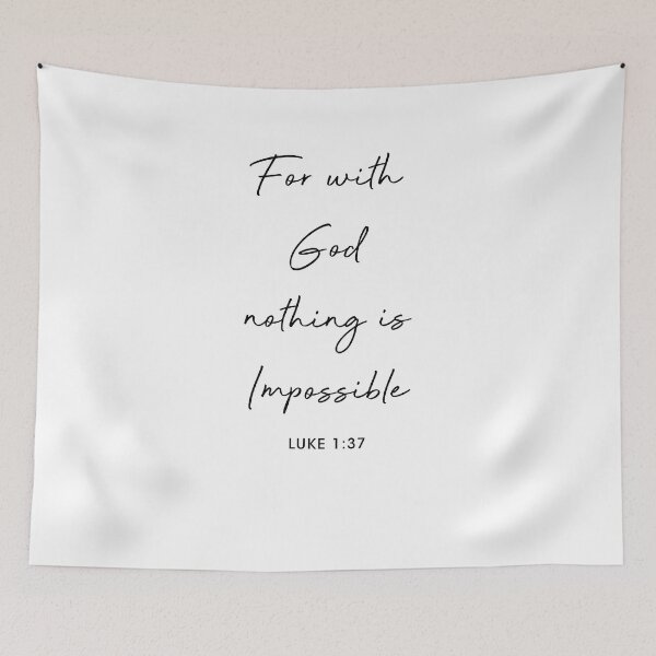 Item preview, LUKE 1:37 For with  God  nothing is  Impossible  designed and sold by corbrand.