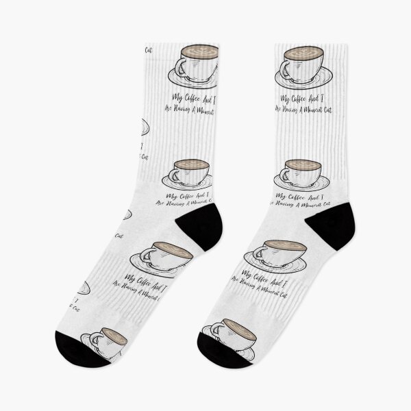 Item preview, My Coffee And I Are Having A Moment Cat designed and sold by Crafty-Mornings.