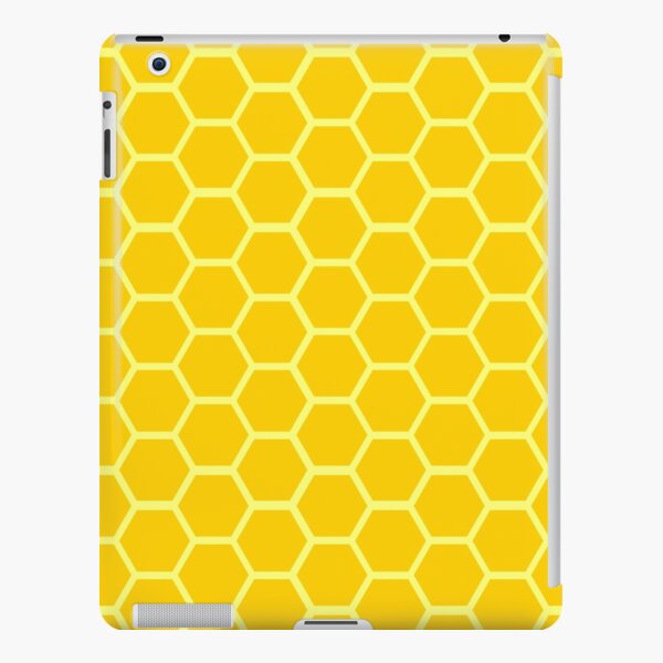 Honeycomb All-Over Pattern in Golden Yellow iPad Snap Case
