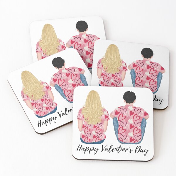 Item preview, custom couple happy valentine's day designed and sold by atevern.