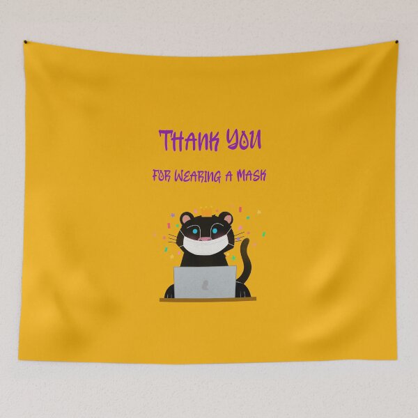 Item preview, Thanks You For Wearing A Mask (The Mask) designed and sold by Yasmine Mohammed.