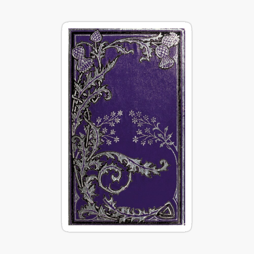 Purple-Blue and Silver Thistles Journal
