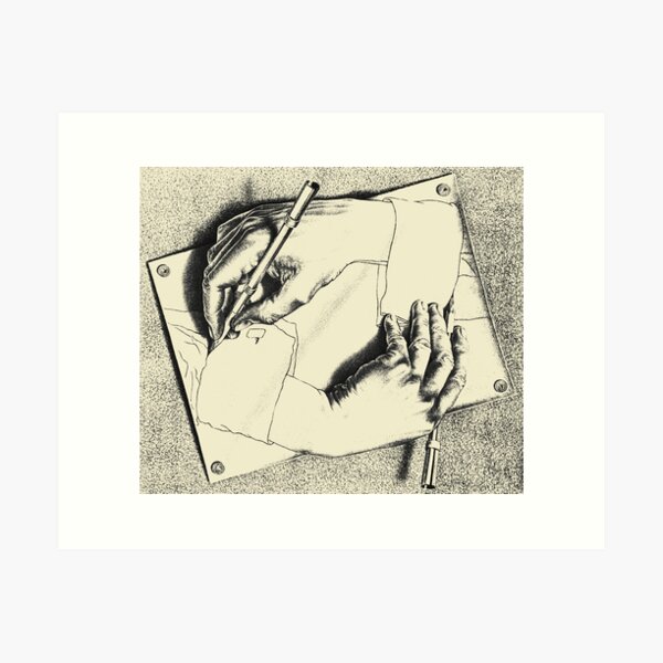 Aperçu de l'œuvre Souvenir des Pays-Bas - Les mains d'Escher créée et vendue par EnjoyRiot.