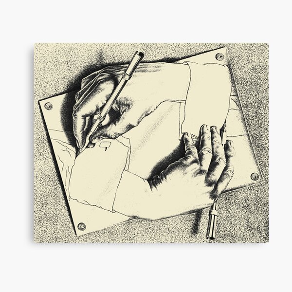 Aperçu de l'œuvre Souvenir des Pays-Bas - Les mains d'Escher créée et vendue par EnjoyRiot.