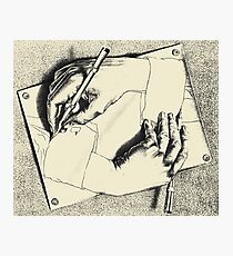 Souvenir from Netherlands - Escher's hands Photographic Print