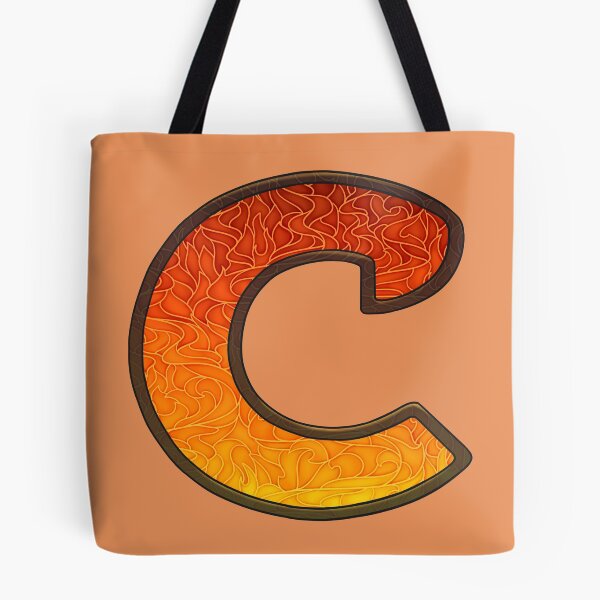 Item preview, Fire Element Stained Glass Initial - C designed and sold by Esther Lowe.