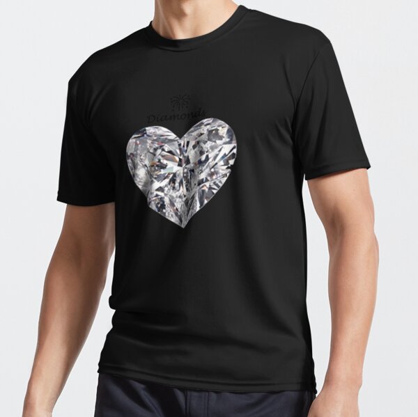 Heart diamond on a white background Active T-Shirt
