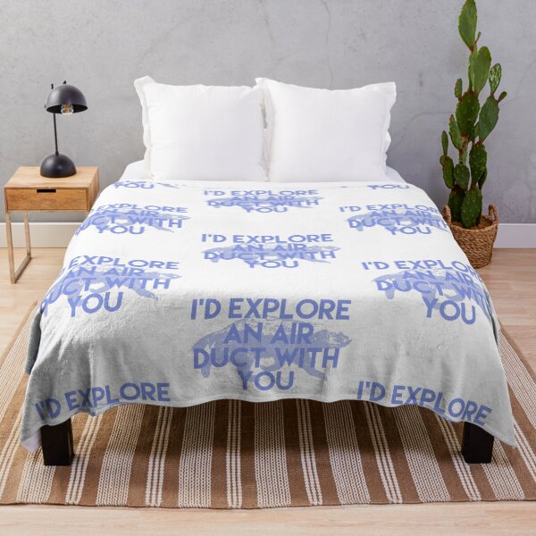 Item preview, I'd explore an air duct with you - badger - New Girl Valentine [blue] designed and sold by bellatierra.