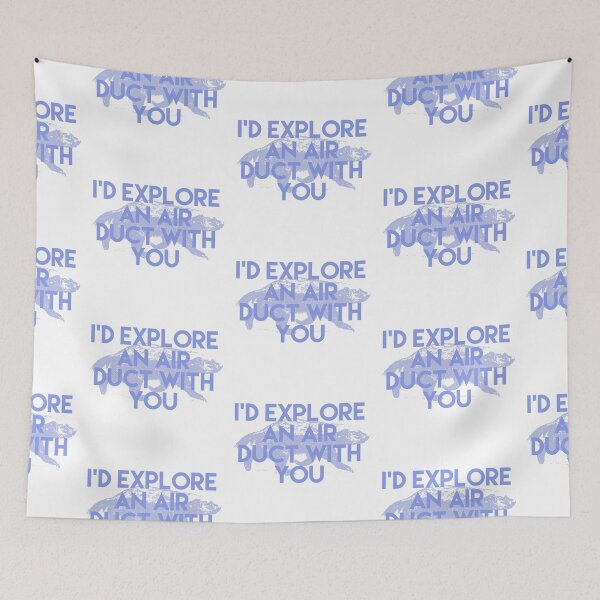 Item preview, I'd explore an air duct with you - badger - New Girl Valentine [blue] designed and sold by bellatierra.