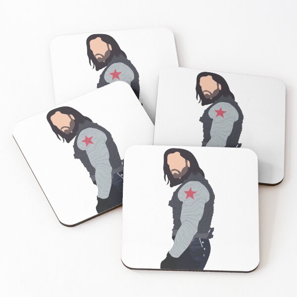Item preview, Winter Soldier Minimalist Portrait designed and sold by lauren paulin.