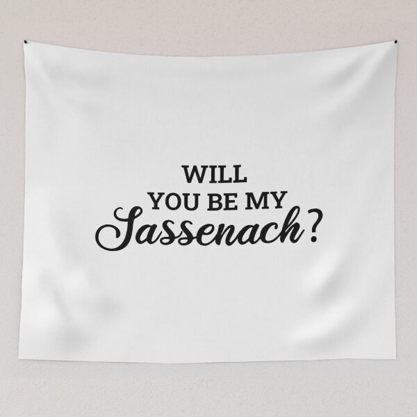 Item preview, Will You Be My Sassenach? - Black designed and sold by FilipeFerreira.