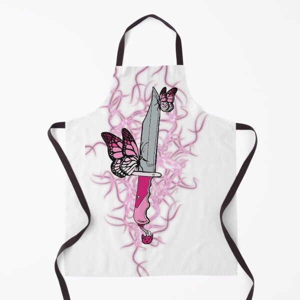 Item preview, cutsie pink flame butterfly knife tattoo sketch designed and sold by DevilNTheDetes.