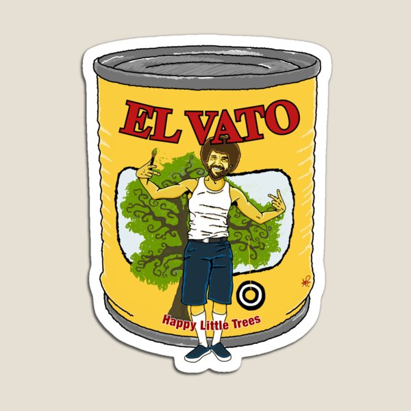 El Vato - Happy Little Trees Magnet