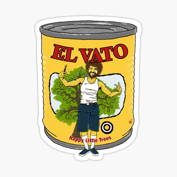 El Vato - Happy Little Trees Sticker