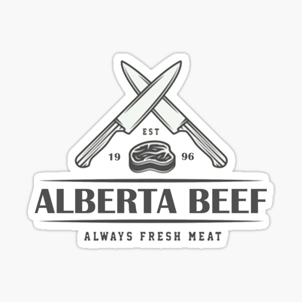 "alberta beef" Sticker for Sale by Gsoufiane Redbubble