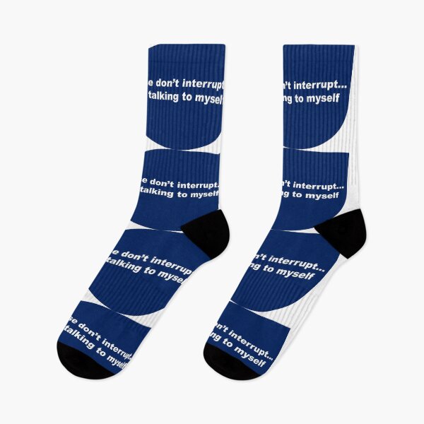 Item preview, Funny quote-Please don't interrupt I'm talking to myself  designed and sold by Vicky Rodden.