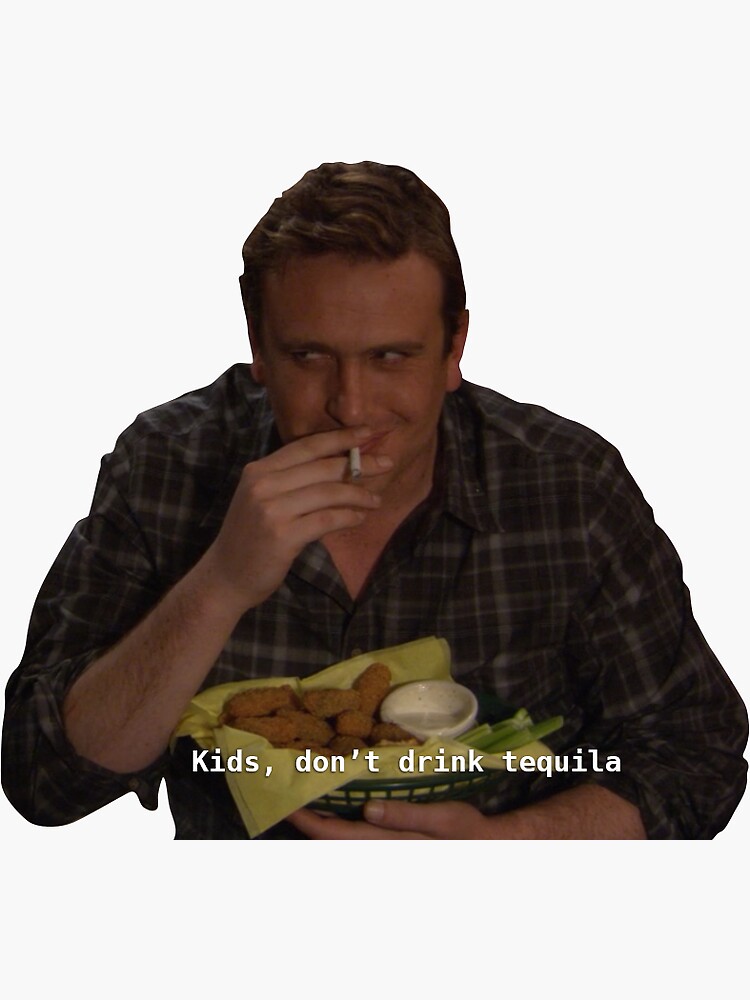 Thumbnail 3 of 3, Sticker, How I Met Your Mother Marshall Tequila designed and sold by nbyrddesign.