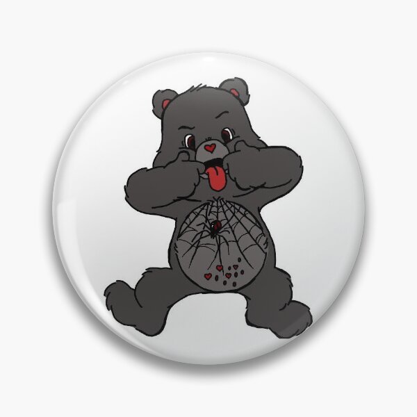 Item preview, goth no-carebear spider belly print designed and sold by DevilNTheDetes.