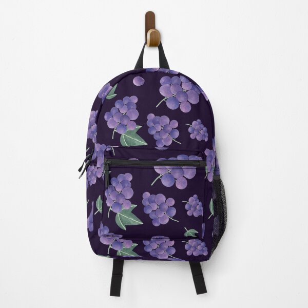 Item preview, Watercolor grape pattern on navy designed and sold by Arinom.