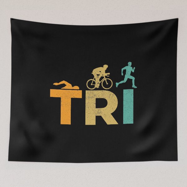 Item preview, Triathlon Vintage Eat Sleep Swim Bike Run designed and sold by EstelleStar.