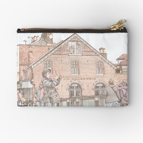 Tourist taking a picture of Windsor Castle Zipper Pouch