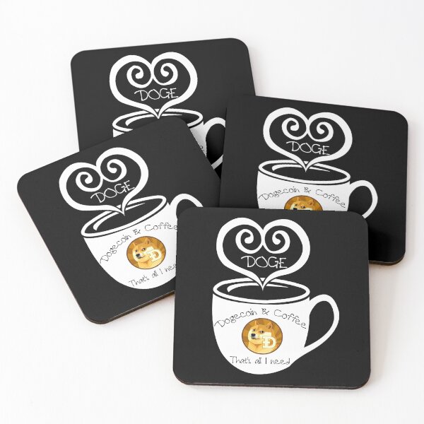 Item preview, Dogecoin and Coffee That's All I Need  designed and sold by Bitcoin-Fashion.