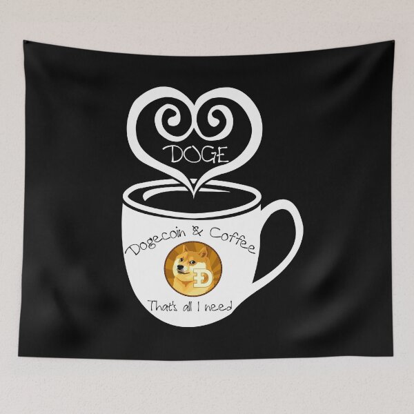 Item preview, Dogecoin and Coffee That's All I Need  designed and sold by Bitcoin-Fashion.