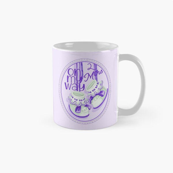 Artikelvorschau, „On My Way – 2 Monate“ Lila (inkl. Umstands- und Babykleidung) entworfen und verkauft von PawsitiveMum.