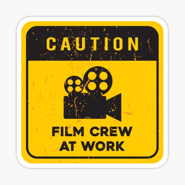 Item preview, CAUTION Film Crew At Work - Camera designed and sold by ArqDezines.