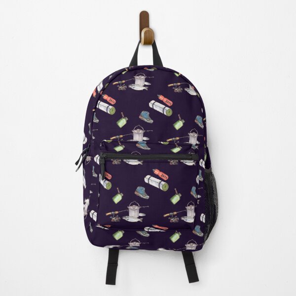 Item preview, Camping, fishing and hiking pattern designed and sold by Arinom.