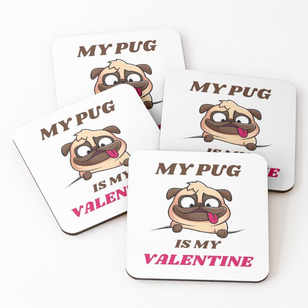Item preview, My Pug Is My Valentine designed and sold by brooklyntowner.