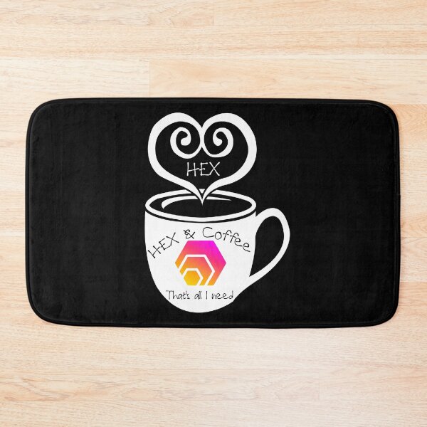 Item preview, HEX and Coffee That's All I Need  designed and sold by Bitcoin-Fashion.