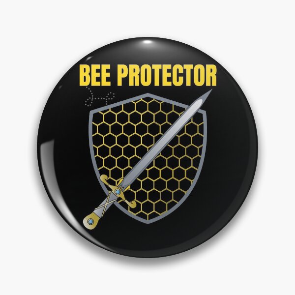 Item preview, Bee Protector - shield and sword design with honeycomb structure designed and sold by DrawingBoard.