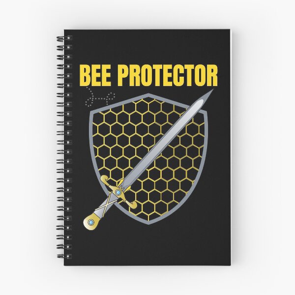 Item preview, Bee Protector - shield and sword design with honeycomb structure designed and sold by DrawingBoard.