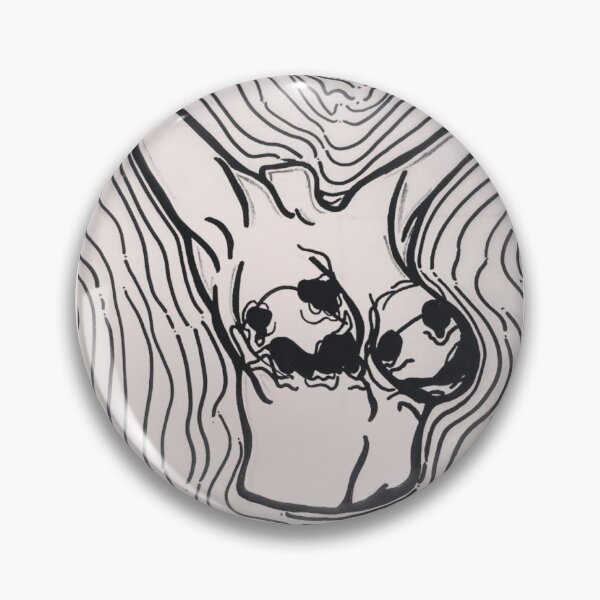 Item preview, original abstract face on womens bust drawing  designed and sold by DevilNTheDetes.