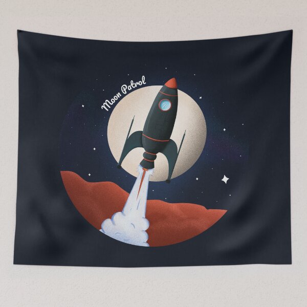 Item preview, Moonpatrol Spaceship designed and sold by MADINKSHOP.