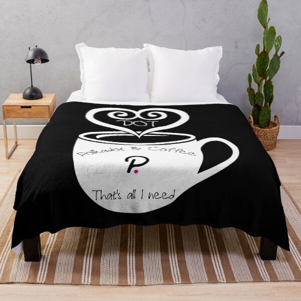 Artikelvorschau, Polkadot DOT und Kaffee das ist alles was ich brauche entworfen und verkauft von Bitcoin-Fashion.