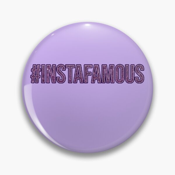Item preview, Instafamous purple glitter hashtag designed and sold by GlamourChick.