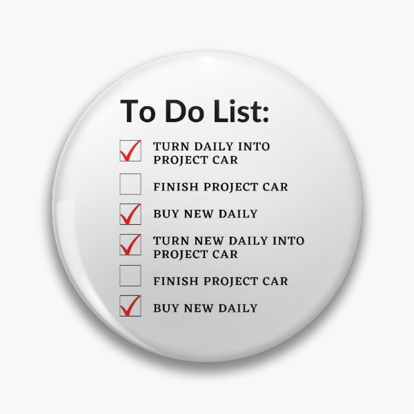 Item preview, Finish Project Car To Do List  designed and sold by ReaverStudios.